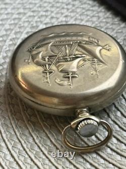 Montre de poche vintage Molniya mécanique navire soviétique russe URSS rare ancienne