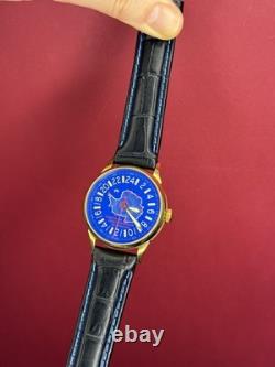 Montre mécanique 24h Antarctique carte russe homme soviétique URSS Raketa bleue rare