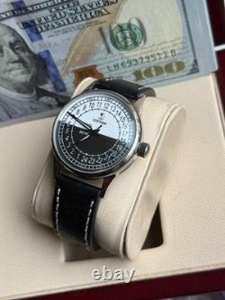 Montre mécanique 24h Sputnik russe jour nuit homme soviétique rare URSS Raketa bracelet