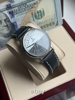 Montre mécanique 24h Sputnik russe jour nuit homme soviétique rare URSS Raketa bracelet