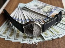 Montre mécanique 24h Sputnik russe jour nuit homme soviétique rare URSS Raketa bracelet