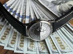 Montre mécanique 24h Sputnik russe jour nuit homme soviétique rare URSS Raketa bracelet