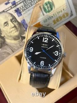 Montre mécanique Raketa Aviateur DATE militaire URSS russe montre-bracelet soviétique homme pilote