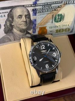 Montre mécanique Raketa Aviateur DATE militaire URSS russe montre-bracelet soviétique homme pilote