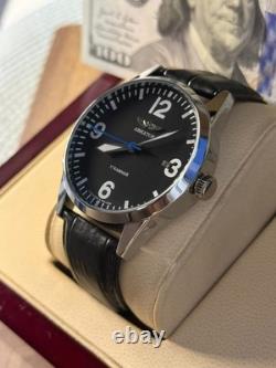 Montre mécanique Raketa Aviateur DATE militaire URSS russe montre-bracelet soviétique homme pilote Montre mécanique Raketa Aviateur DATE militaire URSS russe montre-bracelet soviétique homme pilote