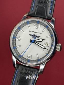 Montre mécanique pilote aviateur soviétique URSS calendrier militaire homme fête des pères Raketa
