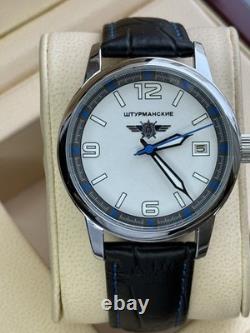 Montre mécanique pilote aviateur soviétique URSS calendrier militaire homme fête des pères Raketa