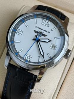 Montre mécanique pilote aviateur soviétique URSS calendrier militaire homme fête des pères Raketa