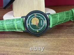 Montre mécanique pour hommes Raketa Copernicus verte vintage soviétique des années 1990, rare cadran solaire