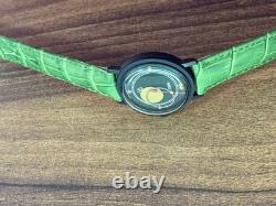 Montre mécanique pour hommes Raketa Copernicus verte vintage soviétique des années 1990, rare cadran solaire