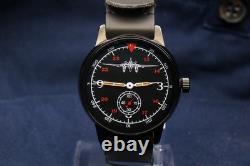 Montre militaire soviétique russe Pobeda pour navigateur-pilote de bombardier, années 1980