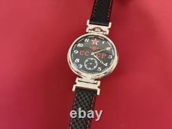 Montre pilote mécanique d’aviation Molniya pour homme, étoile soviétique russe URSS