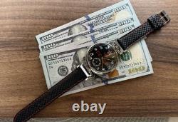 Montre pilote mécanique d’aviation Molniya pour homme, étoile soviétique russe URSS