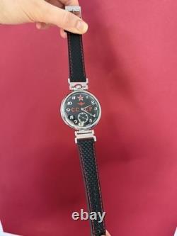 Montre pilote mécanique d’aviation Molniya pour homme, étoile soviétique russe URSS