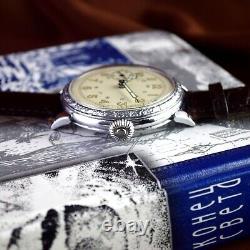 Montre soviétique Kirovskie Ussr Vintage GChZ1 Montre-bracelet mécanique russe pour hommes