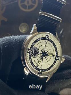 Montre vintage Molniya boussole mécanique pour poignet homme russe soviétique URSS avec bracelet