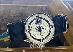 Montre vintage Molniya boussole mécanique pour poignet homme russe soviétique URSS avec bracelet