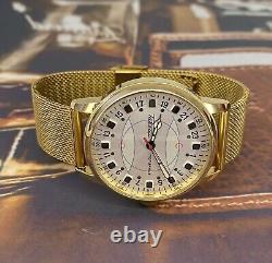 Montre vintage Raketa 24h Polaire mécanique poignet russe soviétique russe rare pour hommes de l'URSS