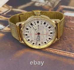 Montre vintage Raketa 24h Polaire mécanique poignet russe soviétique russe rare pour hommes de l'URSS