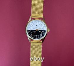 Montre vintage Raketa 24h automatique poignet homme russe soviétique URSS Sputnik jour