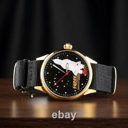 Montre vintage Raketa Spacecraft mécanique Buran soviétique URSS russe pour homme au poignet