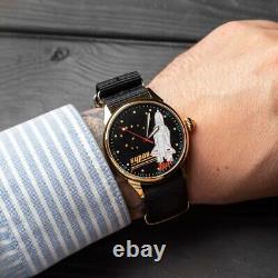 Montre vintage Raketa Spacecraft mécanique Buran soviétique URSS russe pour homme au poignet