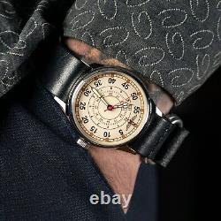 Montre vintage Raketa à remontage mécanique Aviator Wrist Russe soviétique de l'URSS Militaire Rare