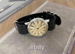 Montre vintage Raketa à remontage mécanique Aviator Wrist Russe soviétique de l'URSS Militaire Rare