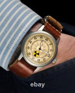 Montre vintage Raketa mécanique à radiation militaire poignet russe soviétique de l'URSS