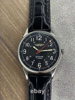 Montre vintage Raketa mécanique de pilote russe de l'armée soviétique de l'URSS rare