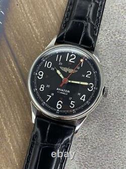 Montre vintage Raketa mécanique de pilote russe de l'armée soviétique de l'URSS rare