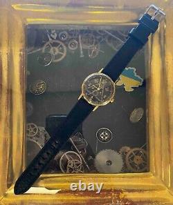 Montre vintage maçonnique mécanique Poljot URSS russe soviétique deluxe slim pour homme