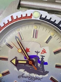 NOS VOSTOK Komandirskie Amphibian Albatros URSS montre soviétique russe #9005