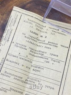 NOS VOSTOK Komandirskie Amphibian Albatros URSS montre soviétique russe #9005