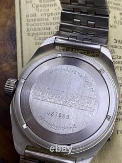 NOS VOSTOK Komandirskie Amphibian Albatros URSS montre soviétique russe #9005