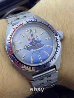 NOS VOSTOK Komandirskie Amphibian Albatros URSS montre soviétique russe #9005