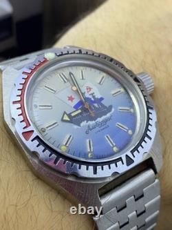 NOS VOSTOK Komandirskie Amphibian Albatros URSS montre soviétique russe #9005
