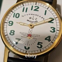 NOUVEAU ! Montre Pobeda Aviation Mécanique URSS Soviétique Poignet Russe Rare pour Homme