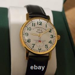 NOUVEAU ! Montre Pobeda Aviation Mécanique URSS Soviétique Poignet Russe Rare pour Homme
