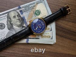 Nouveau ! Montre Raketa 24h Mécanique Antarctique Bleue Homme Russe Rare URSS