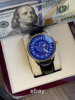 Nouveau ! Montre Raketa 24h Mécanique Antarctique Russe Jour Homme Rare Soviétique URSS