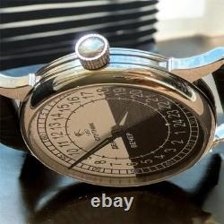 Nouveau ! Montre Raketa 24h Mécanique Sputnik Russe Jour Nuit Homme Rare URSS