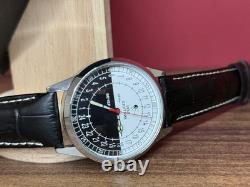 Nouveau ! Montre Raketa 24h Mécanique Sputnik Russe Jour Nuit Homme Rare URSS