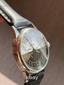 Nouveau ! Montre Raketa 24h Mécanique Sputnik Russe Jour Nuit Homme Rare URSS
