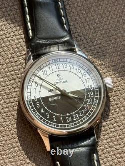 Nouveau ! Montre Raketa 24h Mécanique Sputnik Russe Jour Nuit Homme Rare URSS Nouveau ! Montre Raketa 24h Mécanique Sputnik Russe Jour Nuit Homme Rare URSS