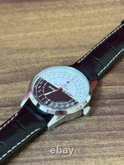 Nouveau ! Montre Raketa 24h Mécanique Sputnik Russe Jour Nuit Homme Rare URSS