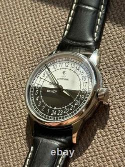 Nouveau ! Montre Raketa 24h Mécanique Sputnik Russe Jour Nuit Homme Rare URSS