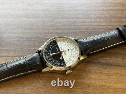Nouveau ! Montre Raketa 24h Mécanique Sputnik Russe Jour Nuit Hommes Soviétique Rare URSS