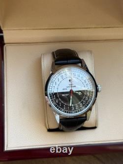 Nouveau ! Montre Raketa 24h Mécanique Sputnik Russe Jour Nuit Hommes Soviétique Rare URSS