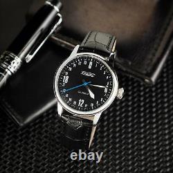 Nouveau ! Montre Raketa 24h mécanique pour hommes soviétiques russe 2609 de l'URSS vintage